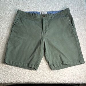Original Penguin Men's Olive Flat Front Shorts